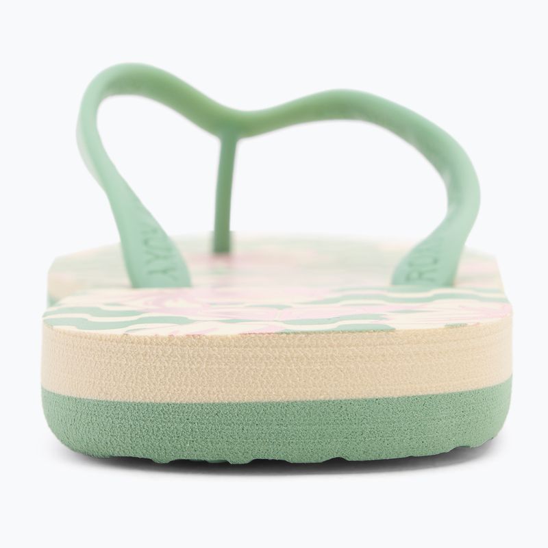 Moteriškos šlepetės per pirštą ROXY Tahiti VII green/pink 6