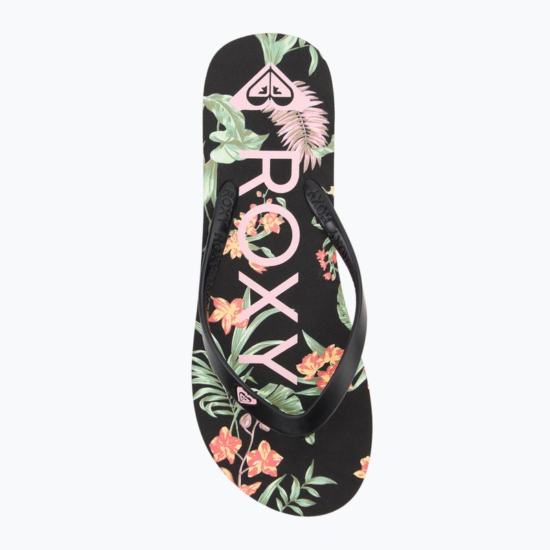 Moteriškos šlepetės per pirštą ROXY Tahiti VII black 5