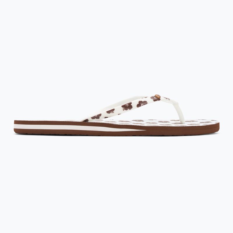 Moteriškos šlepetės per pirštą ROXY Portofino III dc light brown/white 2