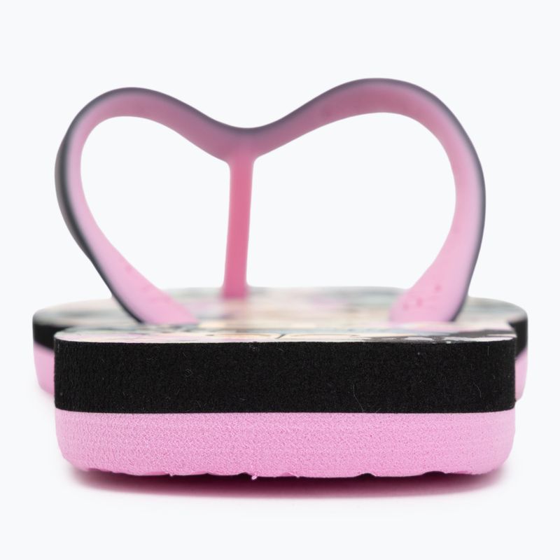 Vaikiškos šlepetės per pirštą ROXY Tahiti VII black/pink stencil 6