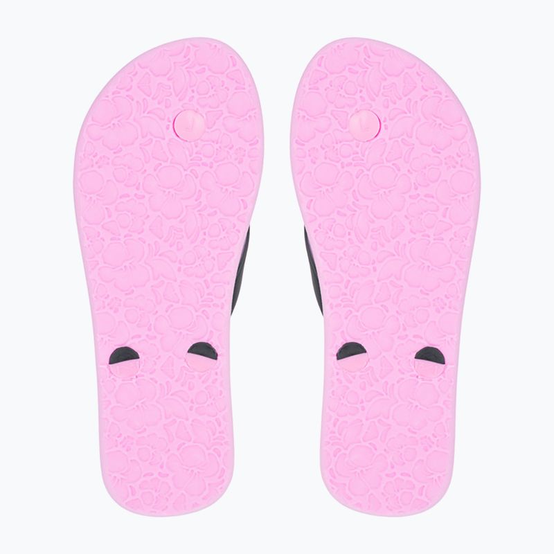 Vaikiškos šlepetės per pirštą ROXY Tahiti VII black/pink stencil 3