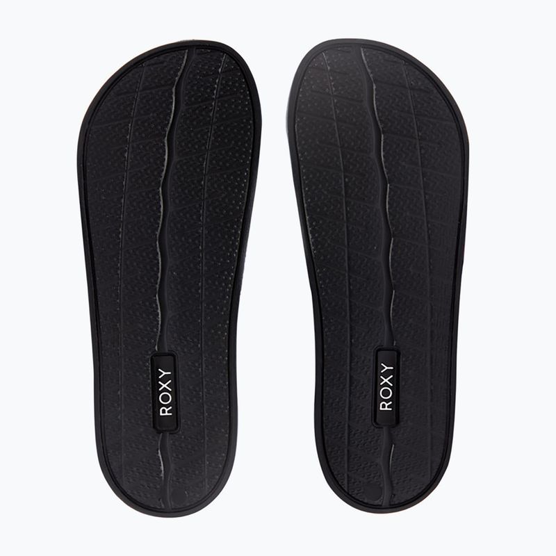 Moteriškos ROXY Slippy II šlepetės black multi camo 3