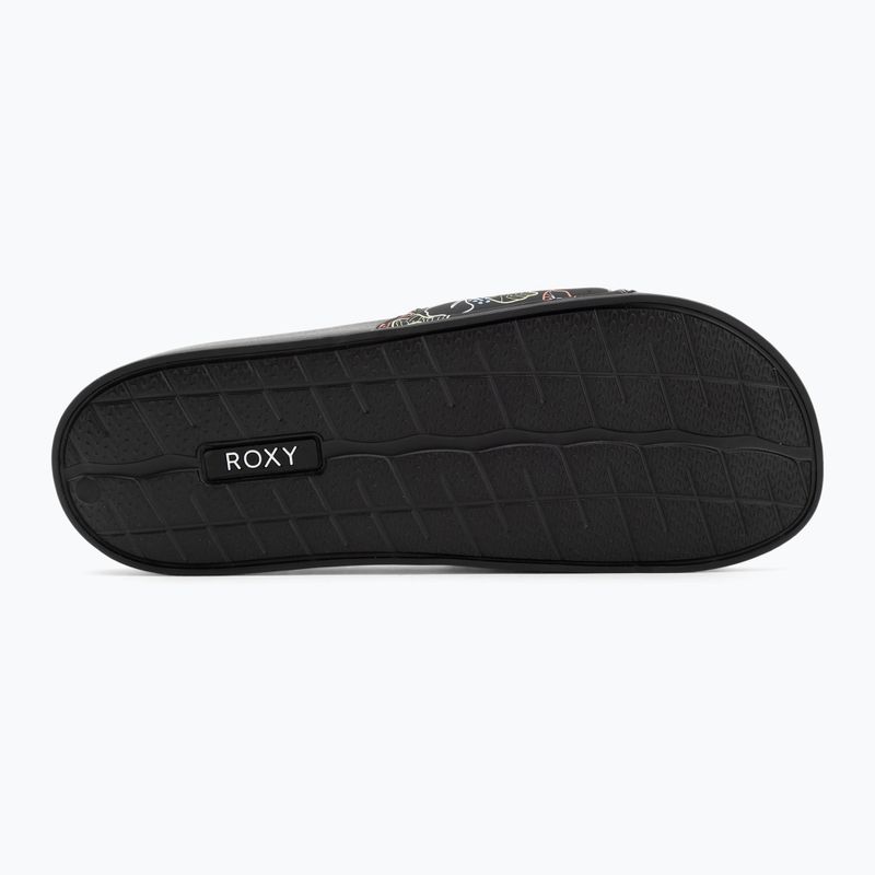 Moteriškos šlepetės ROXY Slippy II black multi camo 4