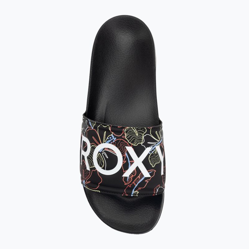 Moteriškos šlepetės ROXY Slippy II black multi camo 5