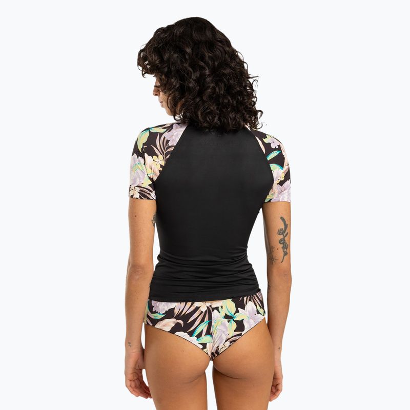Moteriški plaukimo marškinėliai Billabong Surf Capsule black multi 2