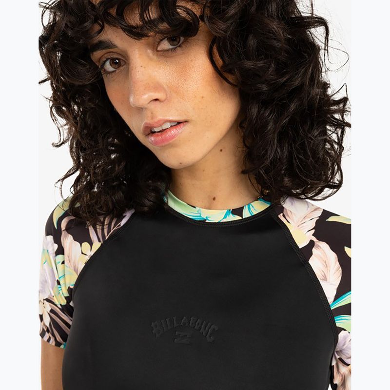 Moteriški plaukimo marškinėliai Billabong Surf Capsule black multi 4