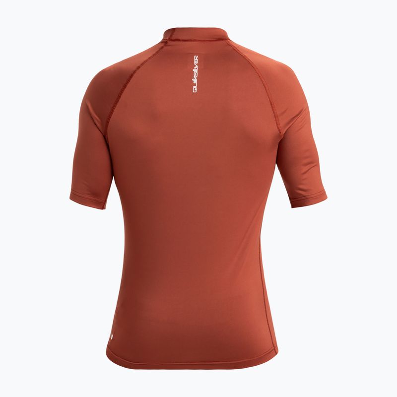 Vyriški plaukimo marškinėliai Quiksilver Everyday UPF50 henna 2