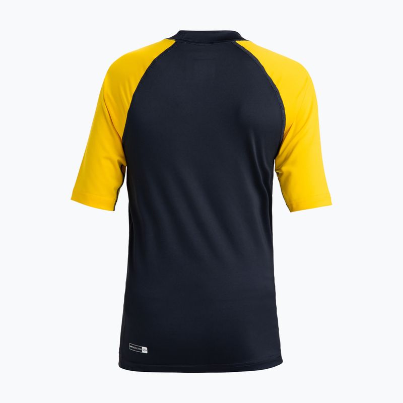 Vaikiški plaukimo marškinėliai Quiksilver Everyday UPF50 dark navy/solar power 2