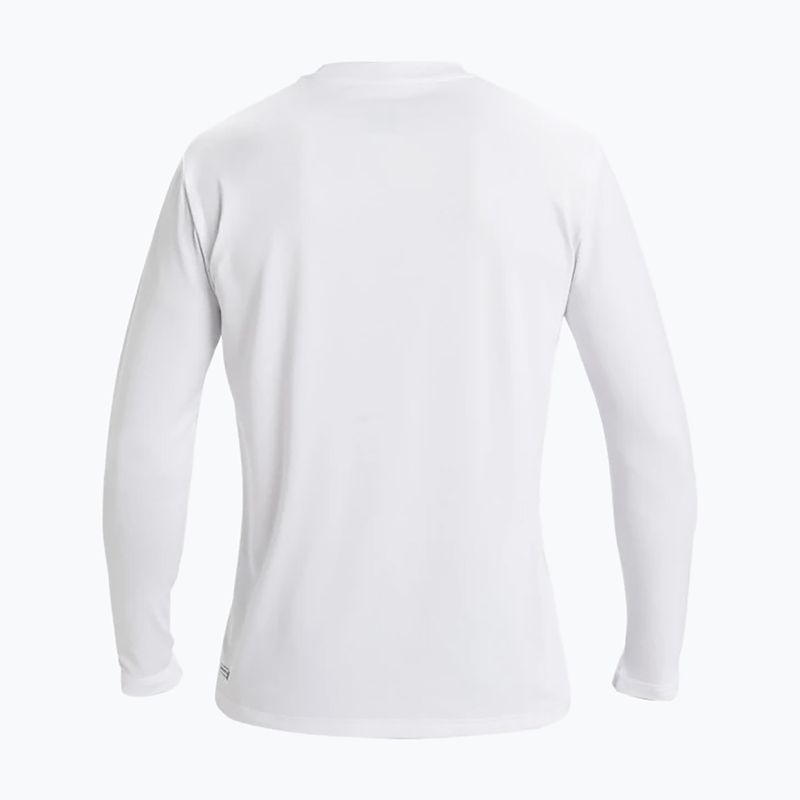 Vyriški plaukimo marškinėliai ilgomis rankovėmis Quiksilver DNA Bubble Logo white 2