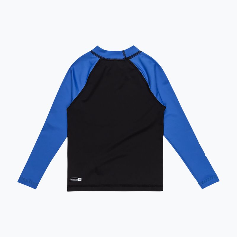 Vaikiški plaukimo marškinėliai ilgomis rankovėmis Quiksilver Everyday UPF50 black/nebulas blue 2