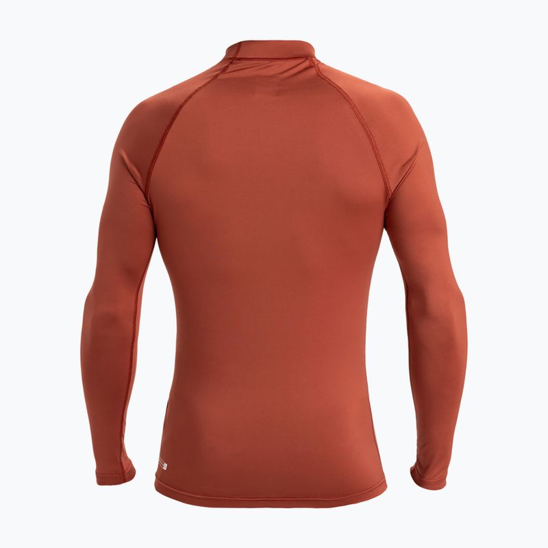 Vyriški plaukimo marškinėliai ilgomis rankovėmis Quiksilver Everyday UPF50 henna 2