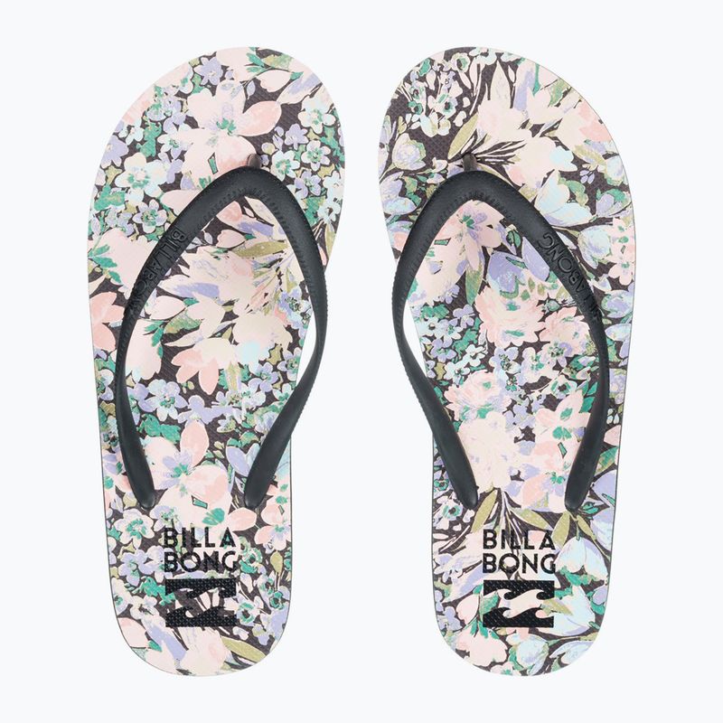 Moteriškos šlepetės per pirštą Billabong Dama black multi 3