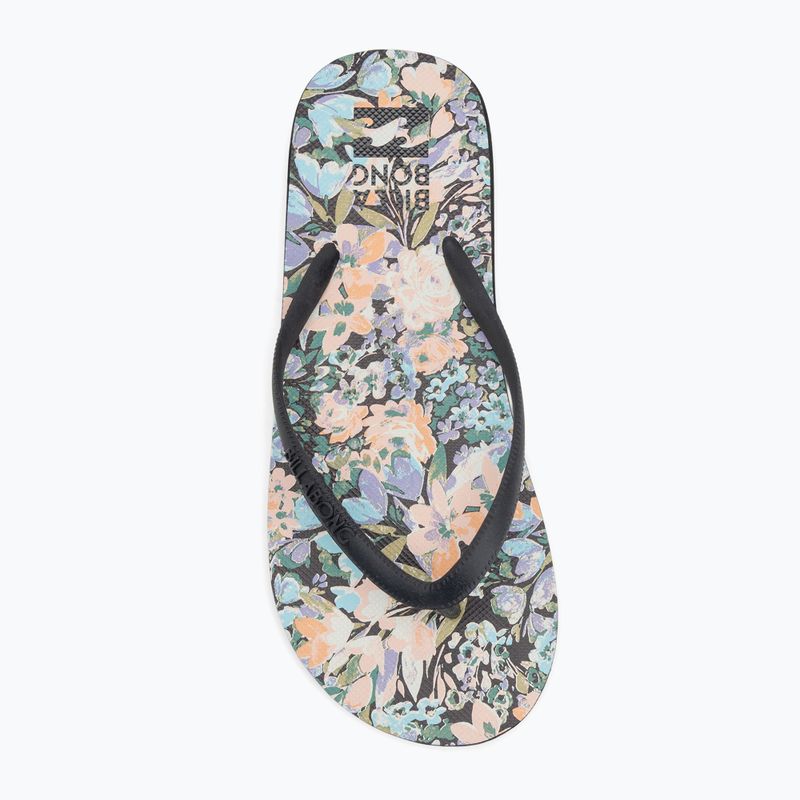 Moteriškos šlepetės per pirštą Billabong Dama black multi 5