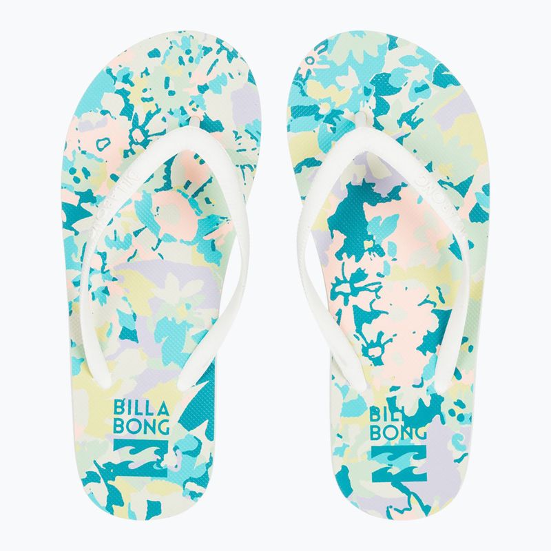 Moteriškos šlepetės per pirštą Billabong Dama flowers 3