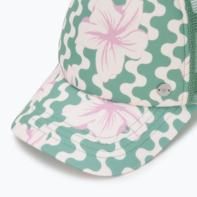 Kepuraitė su snapeliu ROXY Beautiful Morning basil party waves yw 3