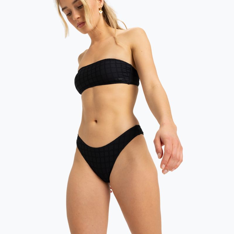 Moteriškas dviejų dalių maudymosi kostiumėlis ROXY Bandeau Cheeky anthracite 2