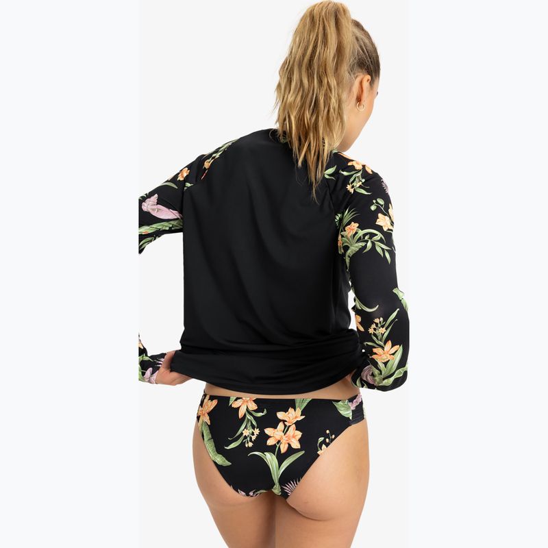 Moteriški plaukimo marškinėliai ilgomis rankovėmis ROXY Lycra anthracite island escape 3