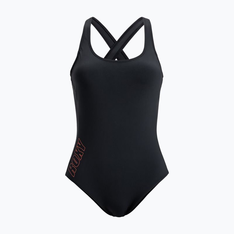 Moteriškas vientisas maudymosi kostiumėlis ROXY Active Solid Basic anthracite