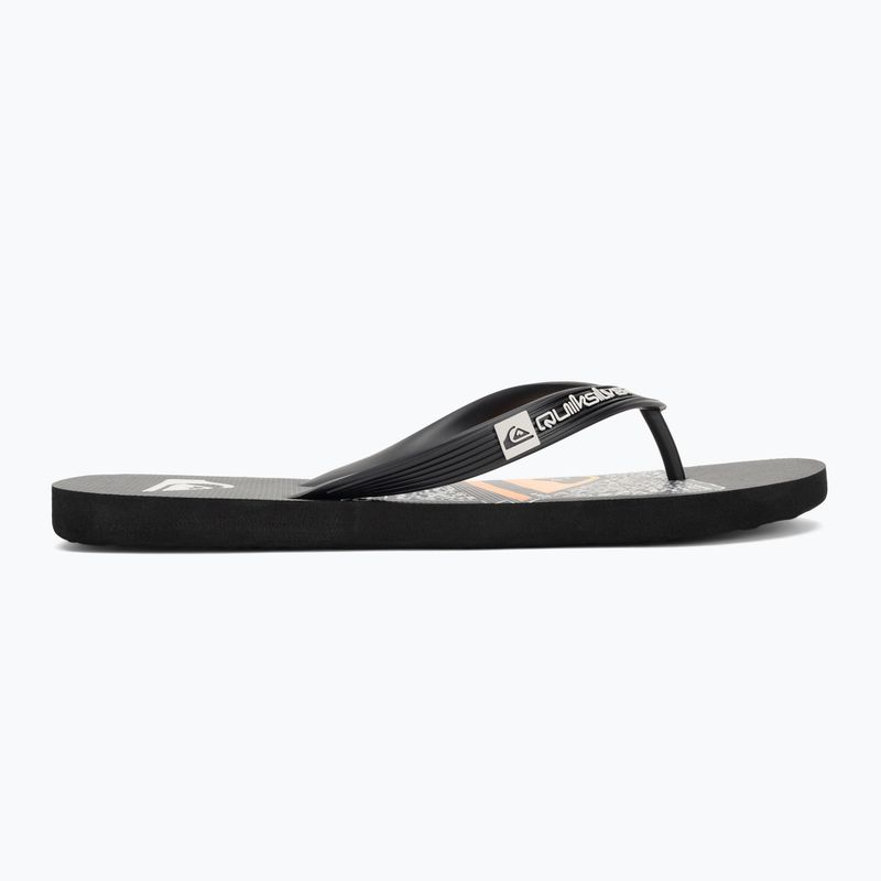 Vyriškos šlepetės per pirštą Quiksilver Java Art black 1 2