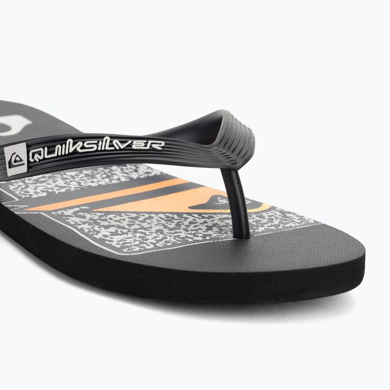 Vyriškos šlepetės per pirštą Quiksilver Java Art black 1 7