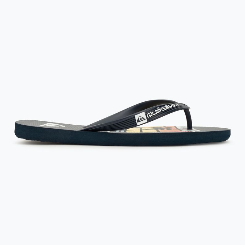 Vyriškos šlepetės per pirštą Quiksilver Java Art blue 5 2