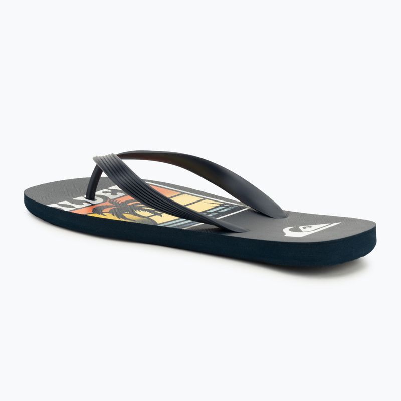 Vyriškos šlepetės per pirštą Quiksilver Java Art blue 5 3