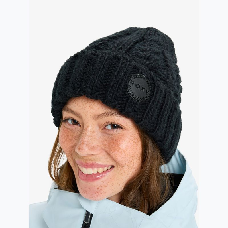 Moteriška žieminė kepurė ROXY Tram Beanie true black 5