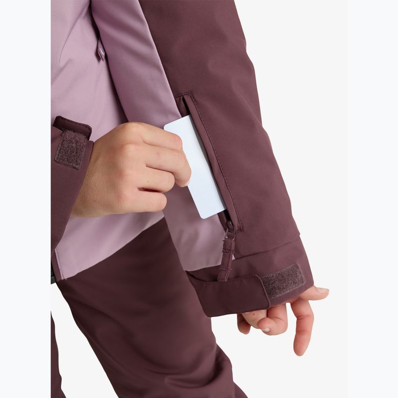 Vaikiška snieglenčių striukė ROXY Free Jet Block discreet mauve 8
