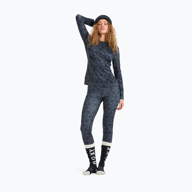 Moteriškos termo kelnės ROXY Daybreak Brushed true black/snowflakes 2