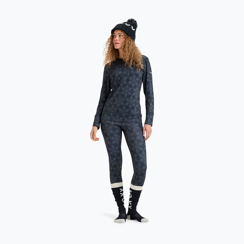 Moteriški termo marškinėliai su ilgomis rankovėmis ROXY Daybreak Brushed true black/snowflakes 2