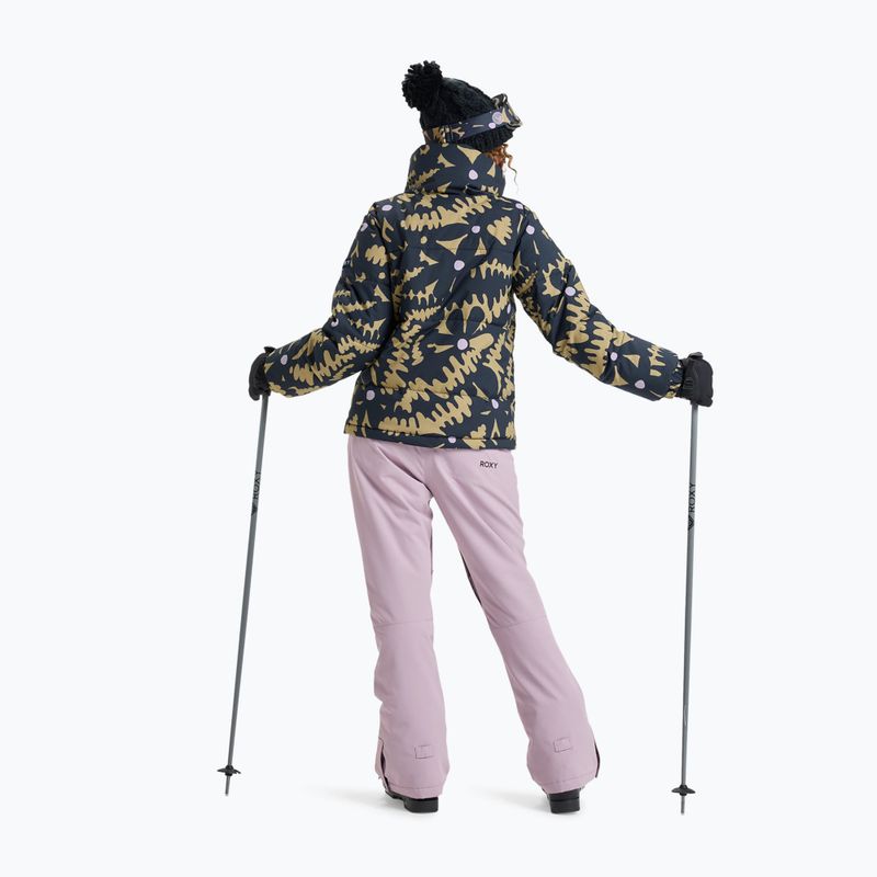 Moteriška snieglenčių striukė ROXY Snow Winter Rebel fennel seed/big flower 3