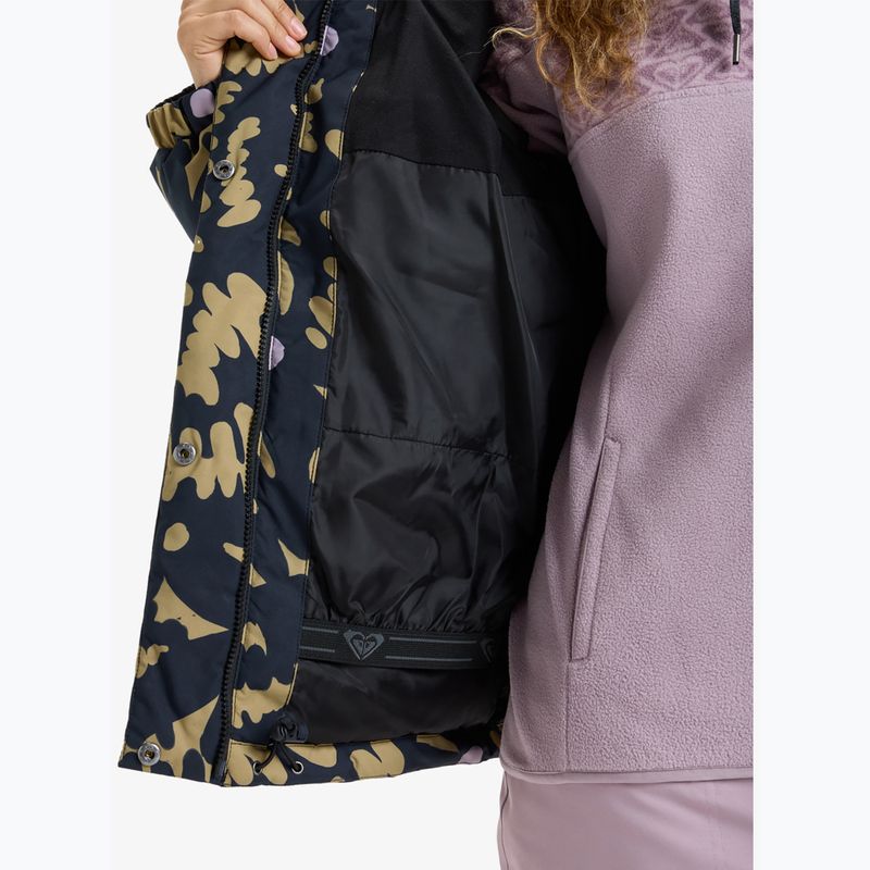 Moteriška snieglenčių striukė ROXY Snow Winter Rebel fennel seed/big flower 9