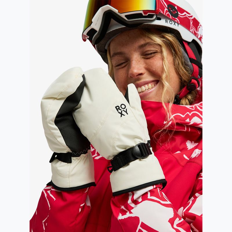 Moteriškos snieglenčių pirštinės Roxy Jetty Solid whisper white 6