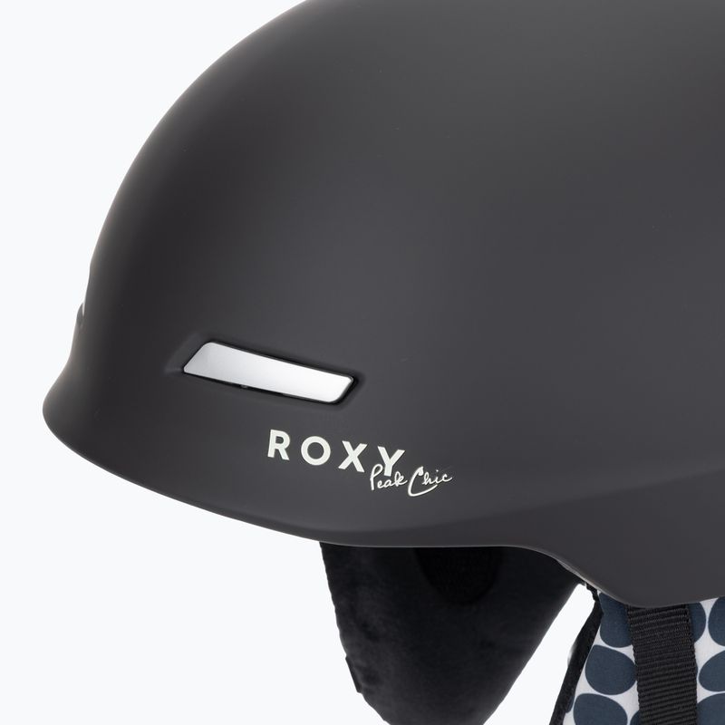 Snieglentės šalmas ROXY Angie anthracite sol searcher ditsy 7