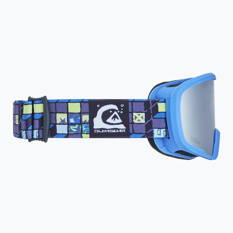 Vaikiški snieglenčių akiniai Quiksilver Shredder 3D check/clux ml silver 3