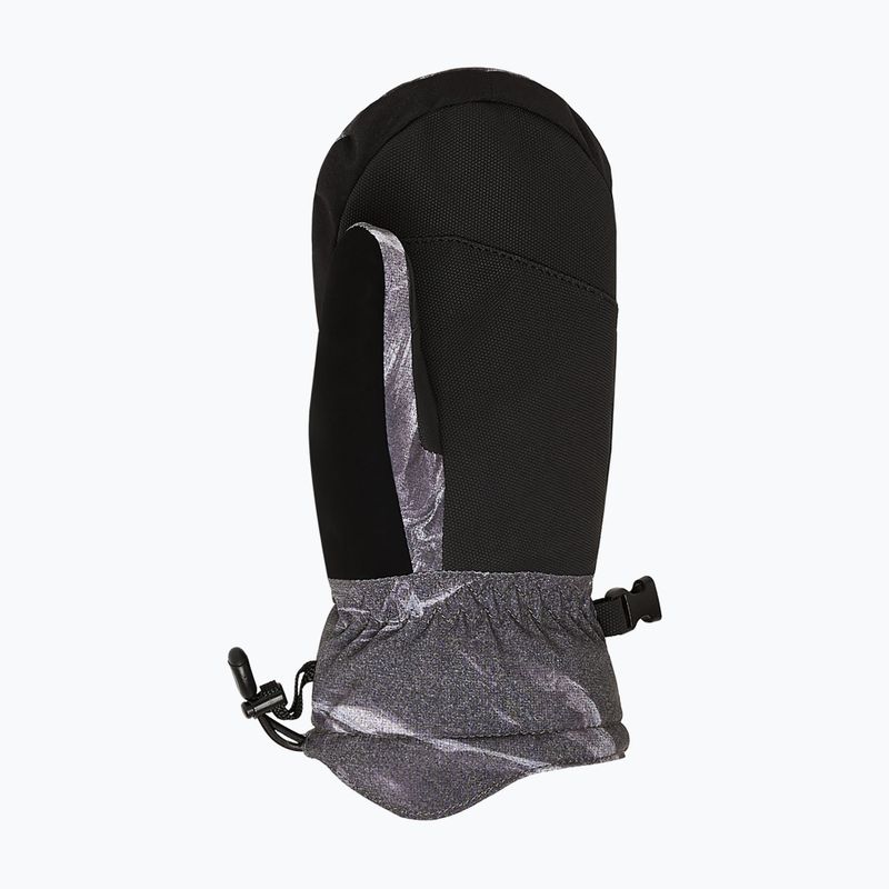 Vaikiškos snieglenčių pirštinės Quiksilver Mission Mitt thermostamp grayscale 3