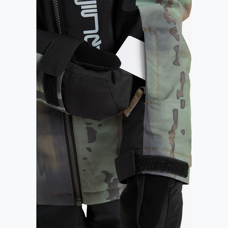 Vaikiška snieglenčių striukė Quiksilver Side Hit Block bloomfade dark ivy 6