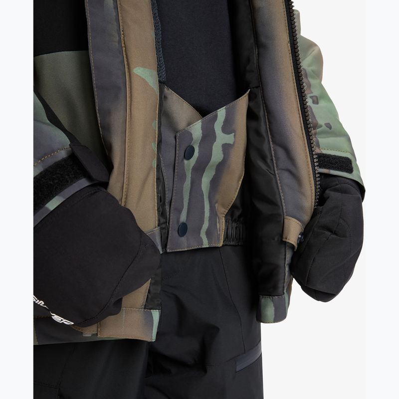 Vaikiška snieglenčių striukė Quiksilver Side Hit Block bloomfade dark ivy 7