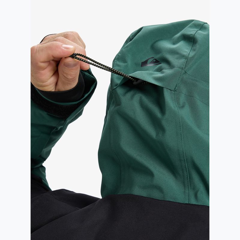 Vyriška snieglenčių striukė Quiksilver Titano trekking green 6