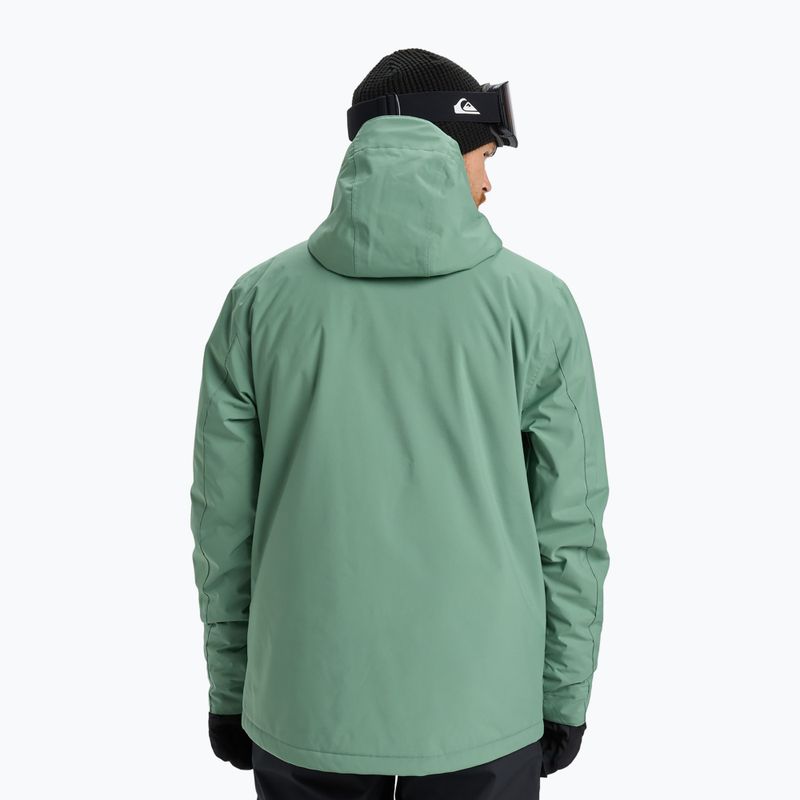 Vyriška snieglenčių striukė Quiksilver Sycamore Solid 20K dark ivy 3