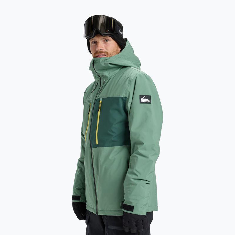 Vyriška snieglenčių striukė Quiksilver Sycamore Solid 20K dark ivy 4