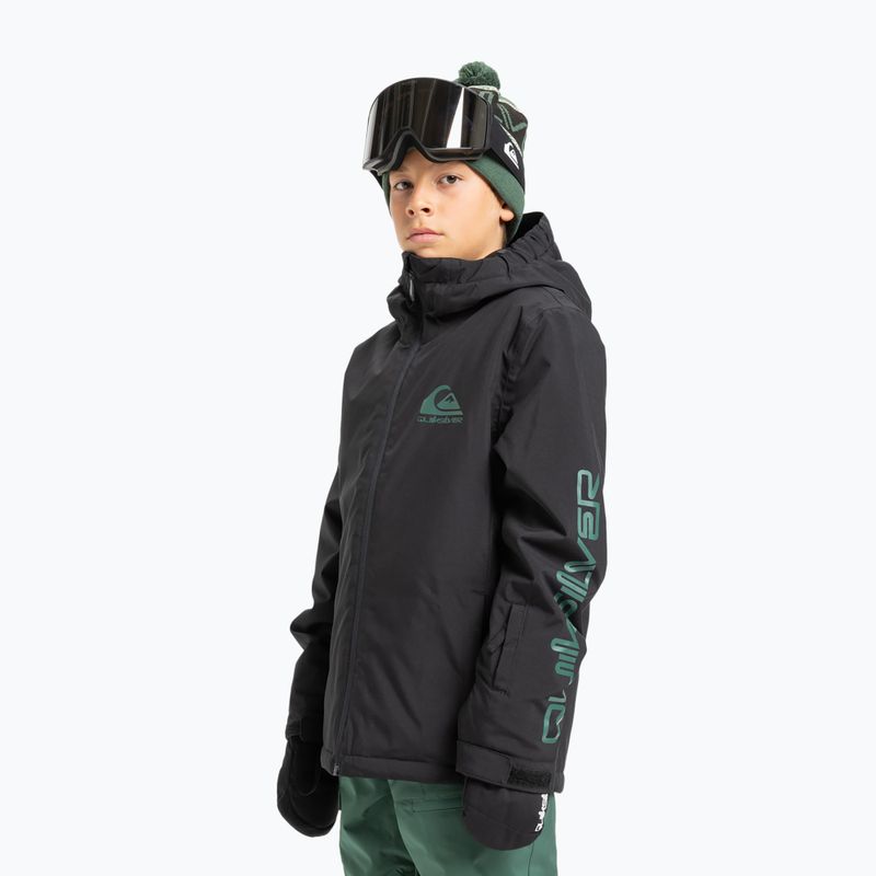 Vaikiška snieglenčių striukė Quiksilver Mission true black 4