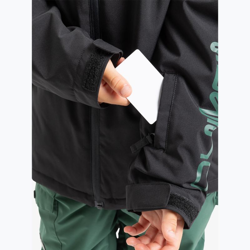 Vaikiška snieglenčių striukė Quiksilver Mission true black 5