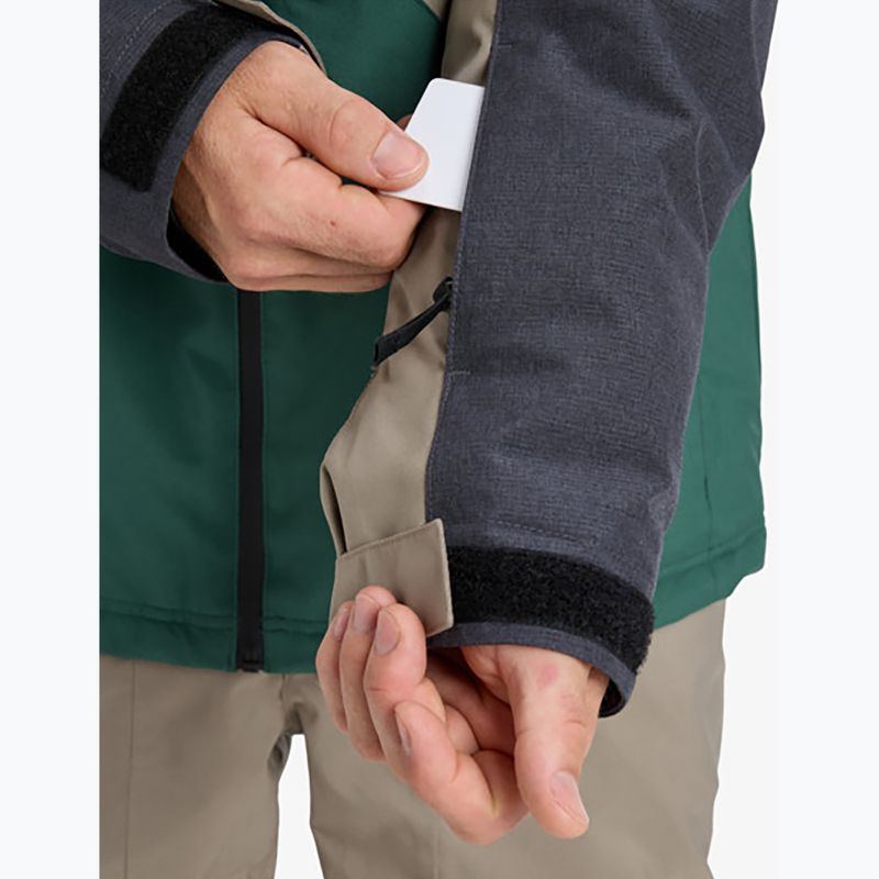 Vyriška snieglenčių striukė Quiksilver Dawson trekking green 11