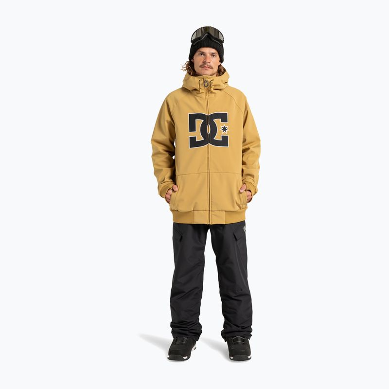 Vyriška snieglentės striukė DC Spectrum Softshell mustard gold 2