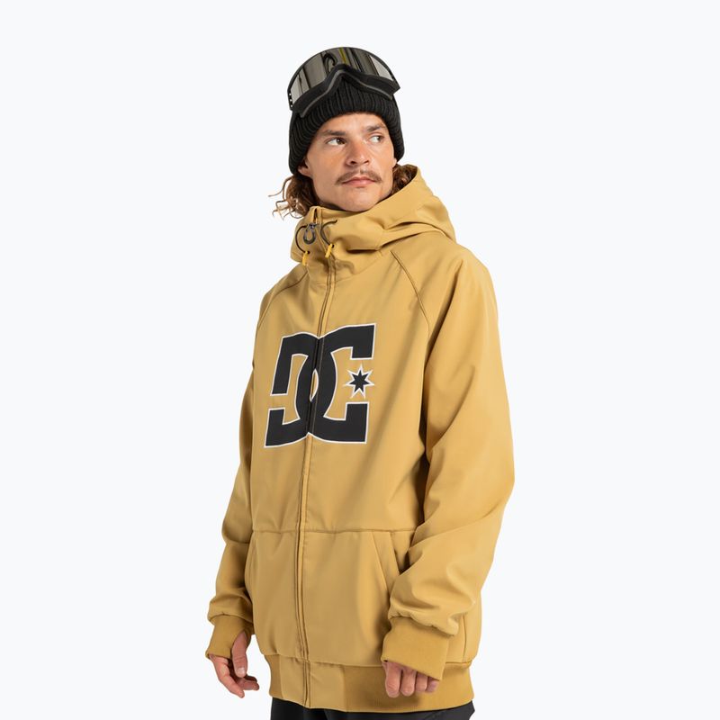 Vyriška snieglentės striukė DC Spectrum Softshell mustard gold 4