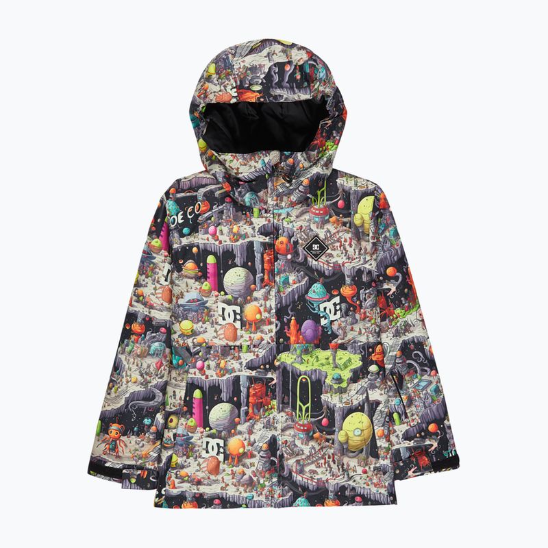 Vaikiška snieglentės striukė DC Basis Print Youth outer world black 3