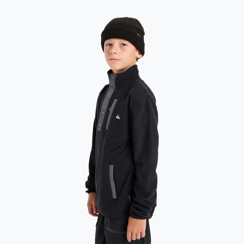 Vaikiškas flisinis džemperis Quiksilver No Destination Half Zip black 4