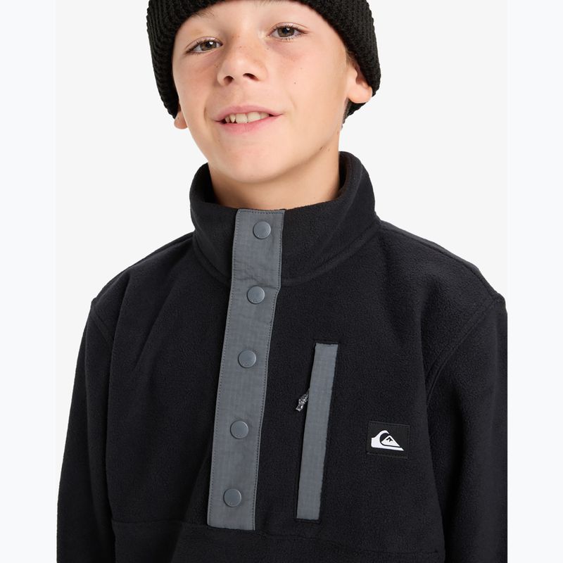 Vaikiškas flisinis džemperis Quiksilver No Destination Half Zip black 5