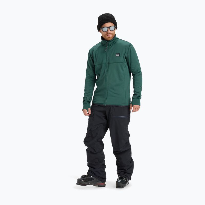 Vyriškas snieglenčių džemperis Quiksilver Steep Point Full Zip Fleece trekking green 2